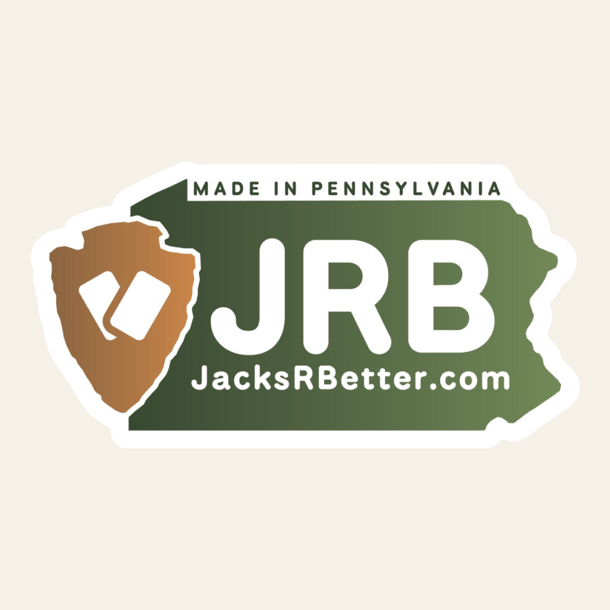 Jacks R Better sticker logo