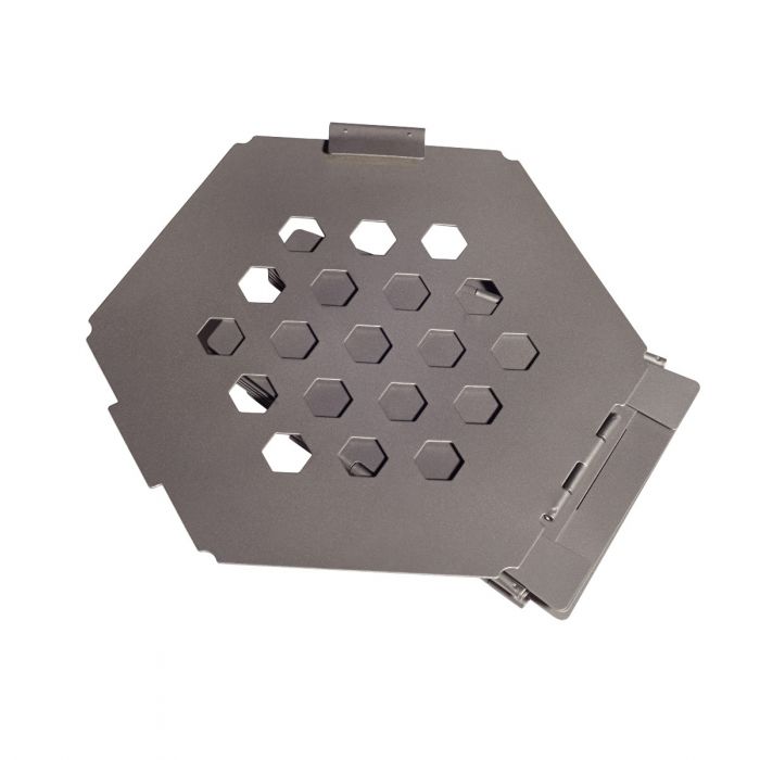 HEXAGON WOOD STOVE - STAINLESS STEEL