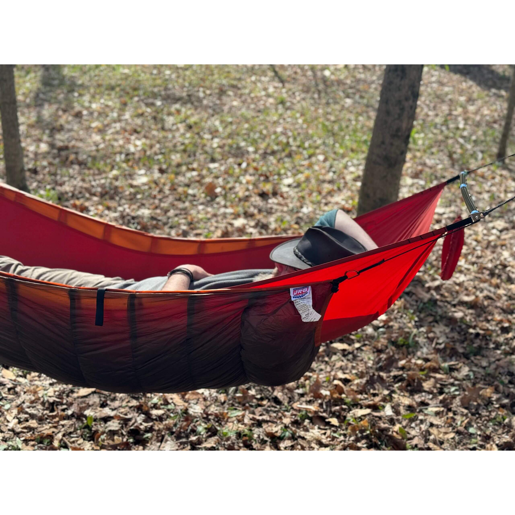 Jacks R Better James River Bridge ultralight hammock packed down for backpacking