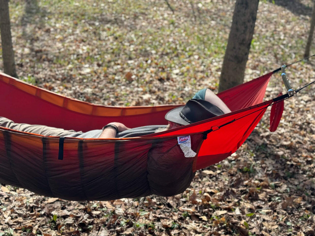 Jacks R Better James River Bridge ultralight hammock packed down for backpacking