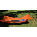 Jacks R Better James River Bridge ultralight hammock pitched on a backpacking trip