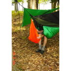 Jacks R Better Jeff's Gear Hammock and pack cover hung under a hammock