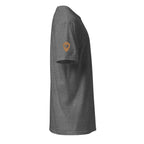 Jacks R Better logo t-shirt in graphite heather, right side view