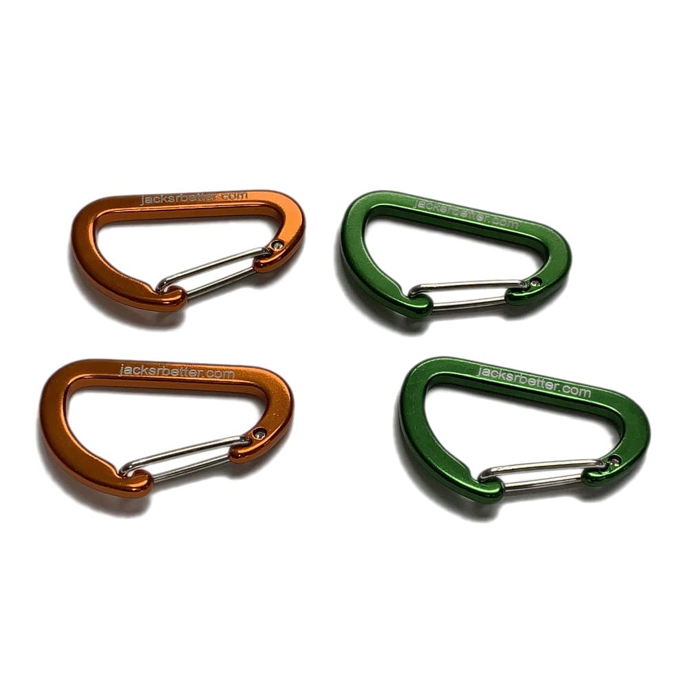 Jacks R Better Micro Biners, ultralight aluminum carabiners for hammock and quilt rigging