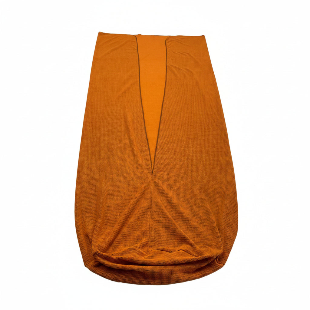 RB Micro-Grid Fleece Sleeping Bag & Quilt Liner in Terracotta Orange