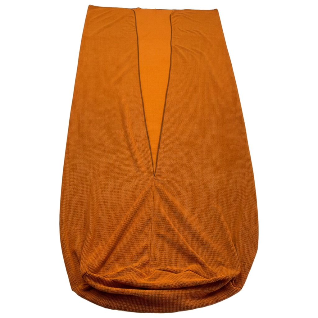 JRB Micro-Grid Fleece Sleeping Bag & Quilt Liner in Terracotta Orange, made in Pennsylvania