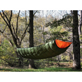 Jacks R Better Mt Washington 4 0°F winter full-length hammock underquilt in dark olive