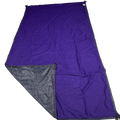 Jacks R Better Wind Gap Alpha multifunction wind liner in Purple Grape Alpha Direct with the black Ion 1.1 windproof shell corner folded back