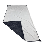 Jacks R Better Wind Gap Alpha multifunction wind liner laid flat showing the White Alpha Direct 120 top layer