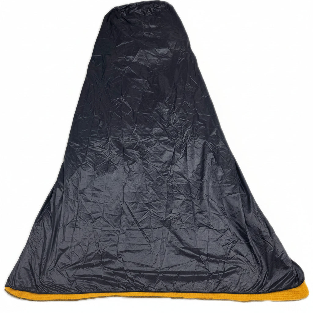 Jacks R Better Windproof Shell open over Alpha Direct quilt liner – Argon 67 wind protection