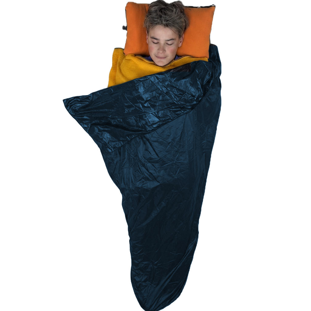 Jacks R Better Windproof Shell in Moroccan Blue over an Alpha Direct quilt liner
